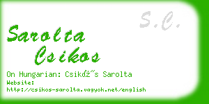 sarolta csikos business card